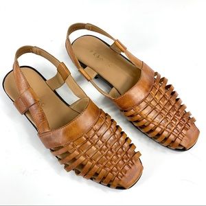Pesaro Peggy Leather Sandals Size 7.5
